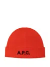Apc Cashmere Beanie Hat In Red