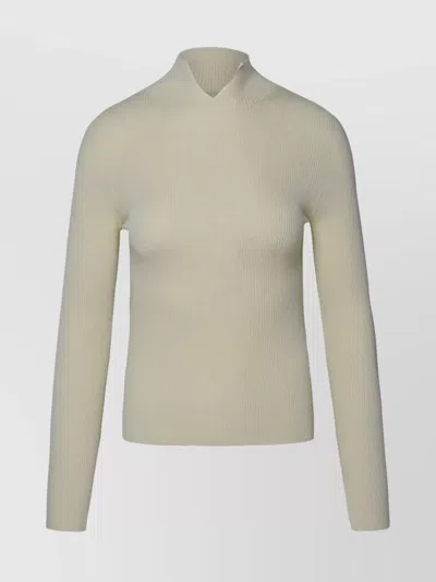 Apc Ivory Cashmere Blend Sweater In White