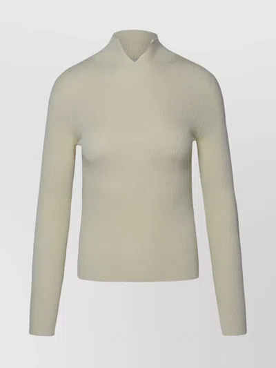 A.p.c. Ivory Cashmere Blend Sweater In Cream
