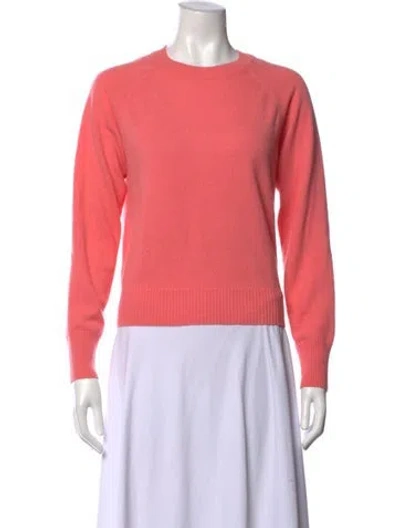 Pre-owned A.p.c. Cashmere Crew Neck Sweater In Pink