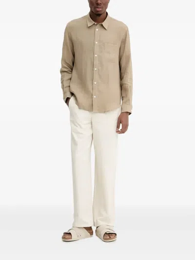 Apc Cassel Long-sleeve Shirt In Neutral