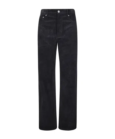 A.p.c. Casual Trousers With Belt Loops In Black