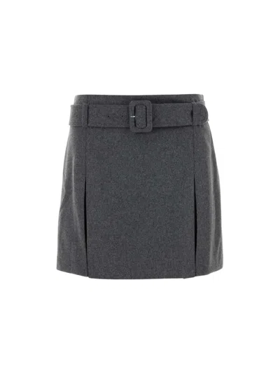 Apc A.p.c. Cecile Skirt In Gray