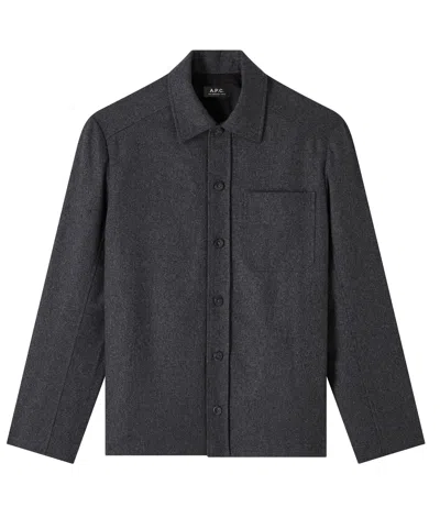 Apc Jasper Jacket In Heathered Anthracite