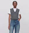 Apc A.p.c. Sleeveless Gilet With Plunging V-neck In Gray