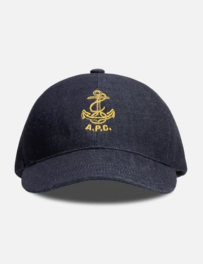 Apc Charlie Anchor Cap In Blue