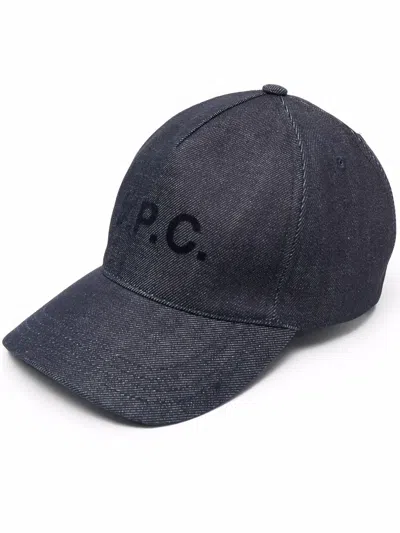 Apc A.p.c. Charlie Baseball Cap In Blue