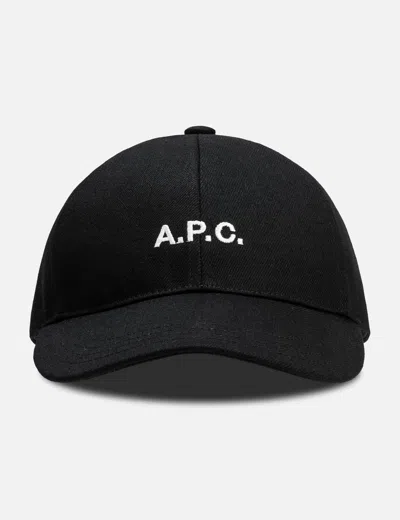 A.p.c. Charlie Baseball Cap In Black