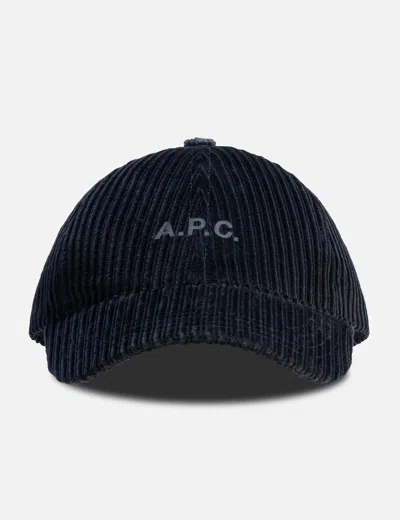 A.p.c. Charlie Baseball Cap In Black/ブラック/블랙/黑色