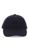 Apc Logo-embroidered Cotton-blend Canvas Baseball Cap In Dark Navy (blue)
