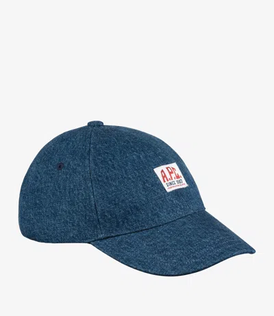 Apc Charlie Carpenter Baseball Cap 60 Ial In Ial - Stonewashed Indigo