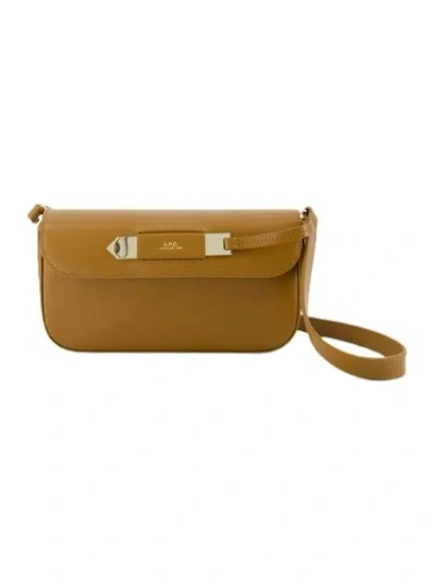 APC A.P.C. CHARLOTTE HOBO BAG - LEATHER - BROWN