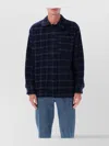 Apc A.p.c. A.p.c. Stanley Checked Wool Overshirt In Blue