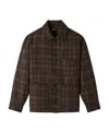 Apc Checked Shirt Jacket In Black