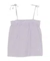A.p.c. A. P.c. Checked Top In Purple