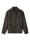 Apc A.p.c. Julia Checked Jacket In Multi