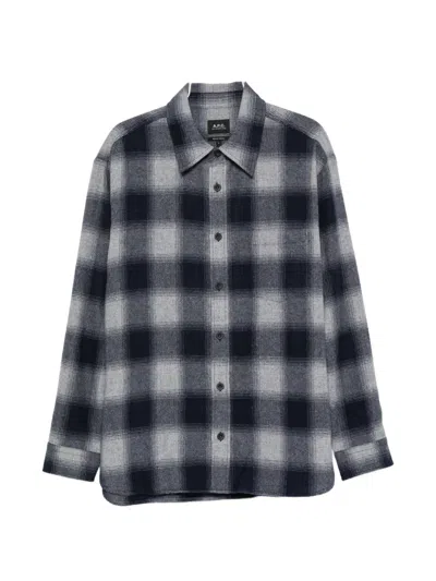 A.p.c. Check-pattern Shirt In Multi