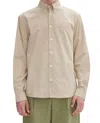 Apc A.p.c. Classic Button-down Shirt With Signature Chest Pocket In Neutrals