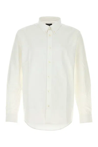 Apc Chemise Greg-l Nd A.p.c. Male In White