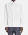Apc A.p.c. Surchemise Basile Brodee Poitrine In White