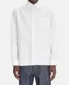 Apc A.p.c. Surchemise Basile Brodee Poitrine In White