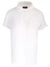 Apc Short-sleeved Button-up Shirt In White