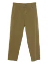 Apc Lawrence Chino With Belt Loops And Pockets In Green