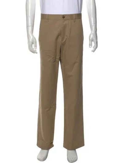 Pre-owned A.p.c. Chinos In Neutral
