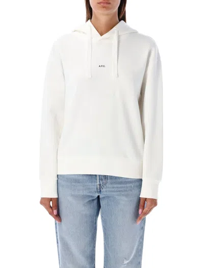 Apc A.p.c. Christina Crewneck Sweatshirt In White