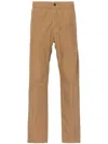 Apc Chuck Straight-leg Trousers In Brown