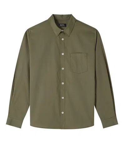 Apc Clément Shirt In Kaa - Green