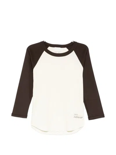 A.p.c. Clara T-shirt In Brown