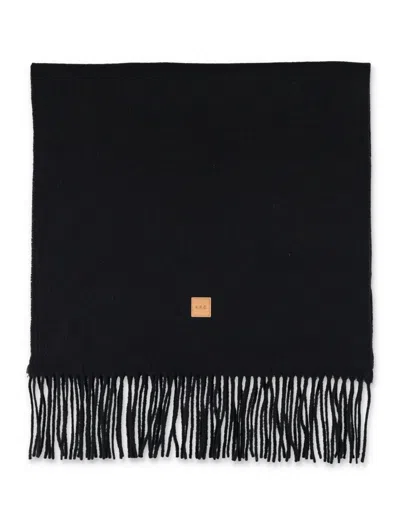 APC CLASSIC BLACK WOOL SCARF