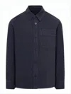 Apc Classic Button-down Long Sleeve Shirt In Blue