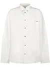 Apc A.p.c. Classic Button-down Shirt With Subtle Logo Detail In Multi