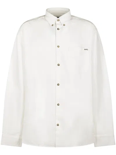 APC A.P.C. CLASSIC BUTTON-DOWN SHIRT WITH SUBTLE LOGO DETAIL