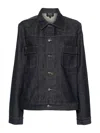 A.p.c. Classic Indigo Denim Jacket With Structured Silhouette In Blue