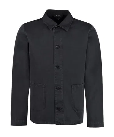 Apc Classic Shirt Jacket In Black