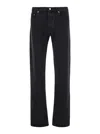Apc Black Slim Five-pocket Jeans In Black