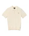 Apc Classic White Polo Shirt With Embroidered Logo In White