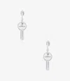 A.p.c. Clef Earrings One Size Silvertone In Silvertone