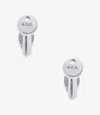 Apc Clef Stud Earrings One Size Silvertone In Silvertone