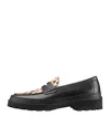 Apc Loafers In Tzf - Black/beige