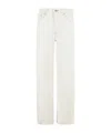 Apc Clinteau High-rise Wide-leg Jeans In White