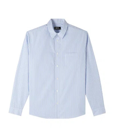Apc Clément Shirt In Blue
