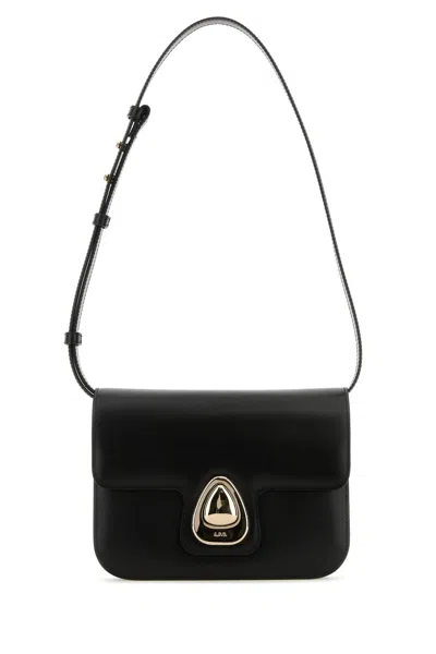 APC A.P.C. BLACK LEATHER SMALL ASTRA CROSSBODY BAG