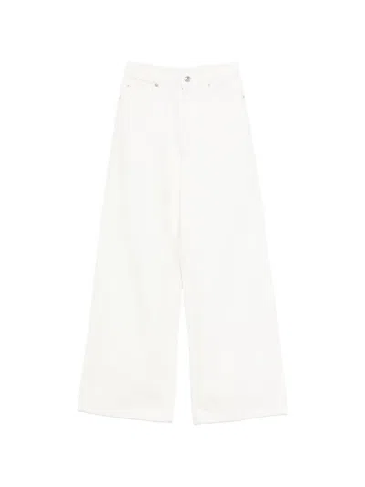 Apc Clyde Wide-leg Jeans In White