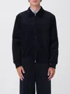 Apc Long-sleeved Casual Jacket In Blue