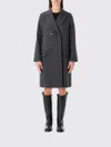 Apc A.p.c. A.p.c. Ginny Wool Double-breasted Coat In Gray
