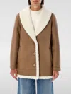 Apc Coat A. P.c. Woman Color Beige In Aad - Ecru